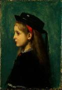 Jean-Jacques Henner Alsatian Girl oil painting reproduction